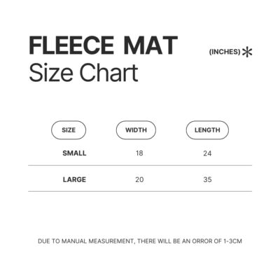 Fleece Mat Size Chart - Beartooth Band Store