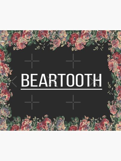 Beartooth Floral Flag Tapestry Official Beartooth Band Merch