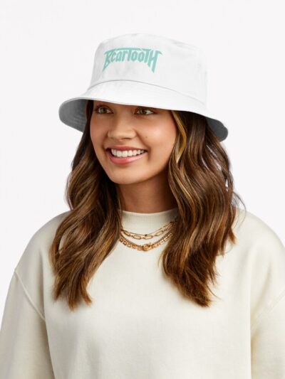 Beartooth Teal Logo Bucket Hat Official Cow Anime Merch