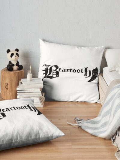 Beartooth Logo Hardcore Punk Throw Pillow Official Beartooth Band Merch