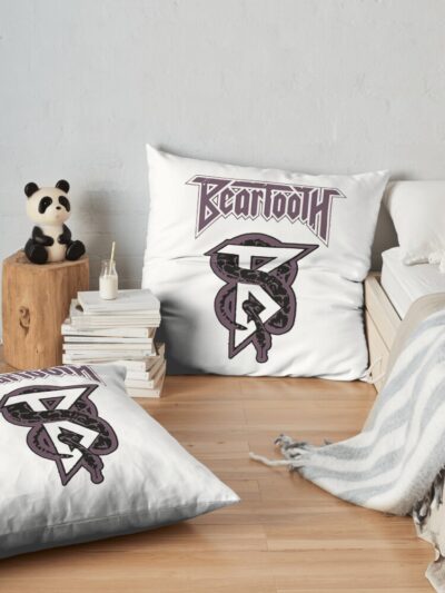 Beartooth Throw Pillow Official Beartooth Band Merch