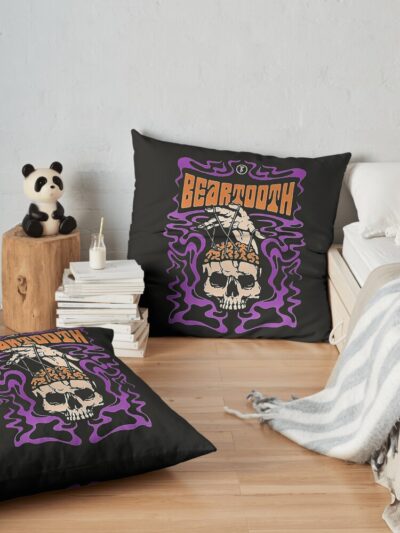 Beartooth Throw Pillow Official Beartooth Band Merch