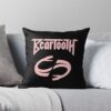 Beartooth Pink Logo Throw Pillow Official Beartooth Band Merch