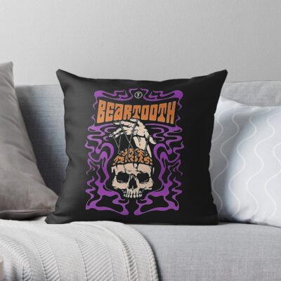 Beartooth Throw Pillow Official Beartooth Band Merch