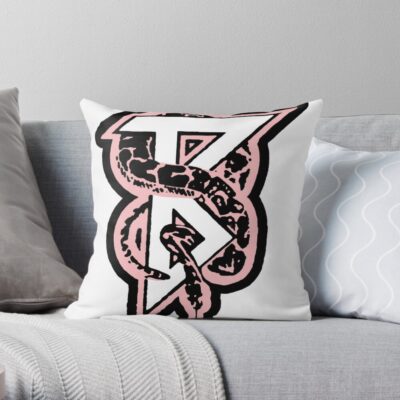 Beartooth Band Logo Throw Pillow Official Beartooth Band Merch