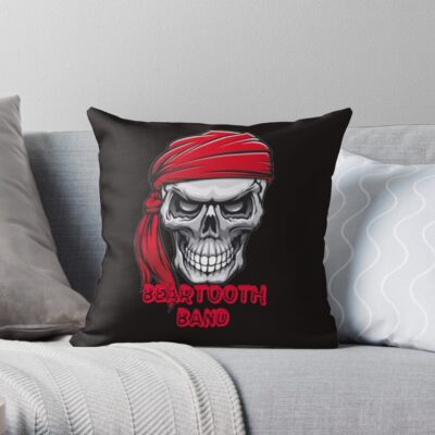 Beartooth Band Throw Pillow Official Beartooth Band Merch