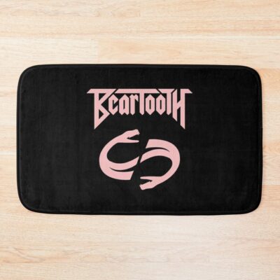 Beartooth Pink Logo Bath Mat Official Beartooth Band Merch