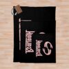 Beartooth Pink Logo Throw Blanket Official Beartooth Band Merch