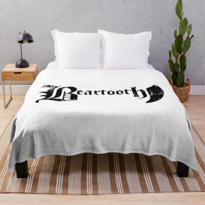 Beartooth Logo Hardcore Punk Throw Blanket Official Beartooth Band Merch