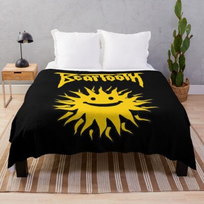 Beartooth Logo Merch Throw Blanket Official Beartooth Band Merch