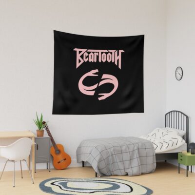 Beartooth Pink Logo Tapestry Official Beartooth Band Merch